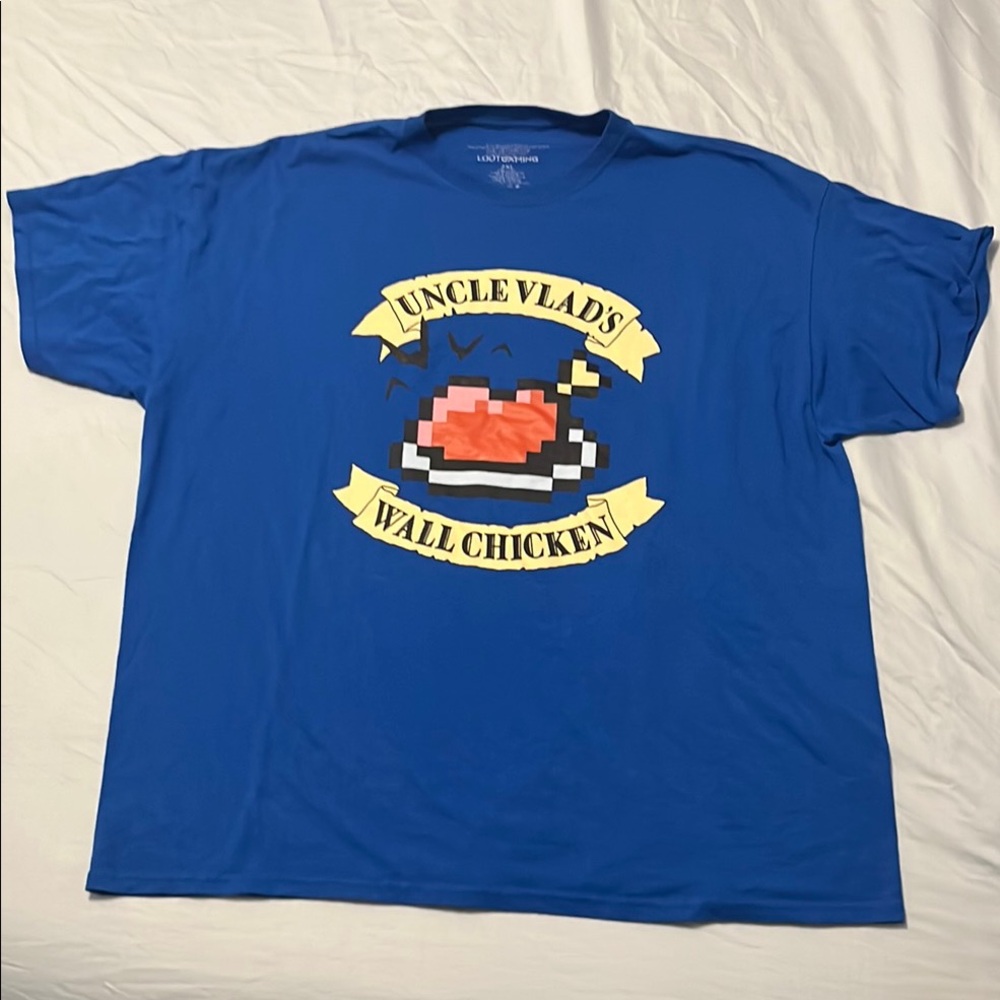 8-bit “Uncle Vlad’s Wall Chicken” T-shirt